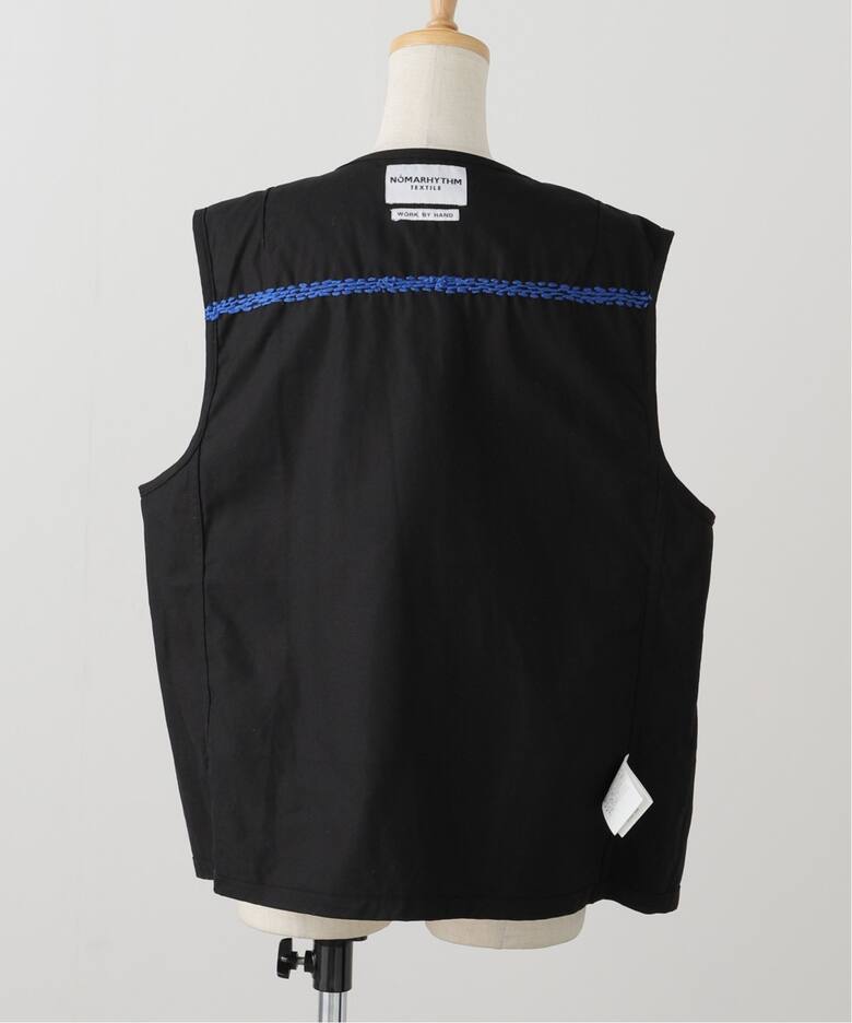 NOMARHYTHM TEXTILE】Palm Tree Hand Embroidery Vest（ベスト 