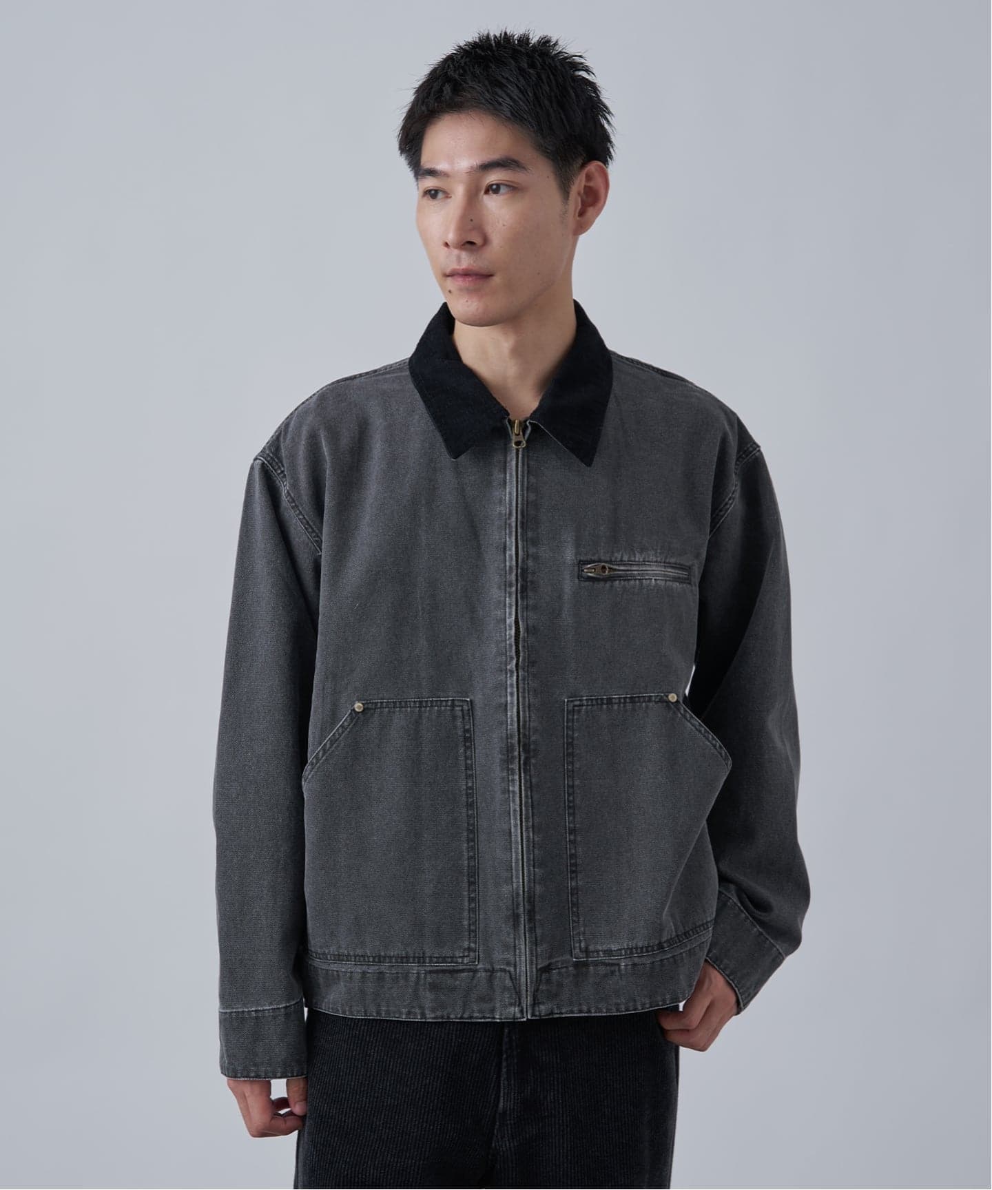 PLANET OF EARTH】ピグメント加工 ダックショートブルゾン（その他