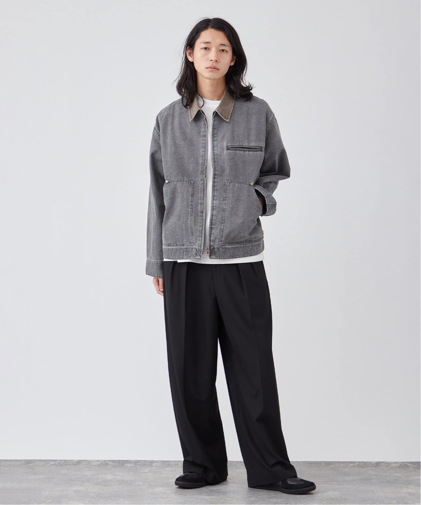 PLANET OF EARTH】ピグメント加工 ダックショートブルゾン（その他