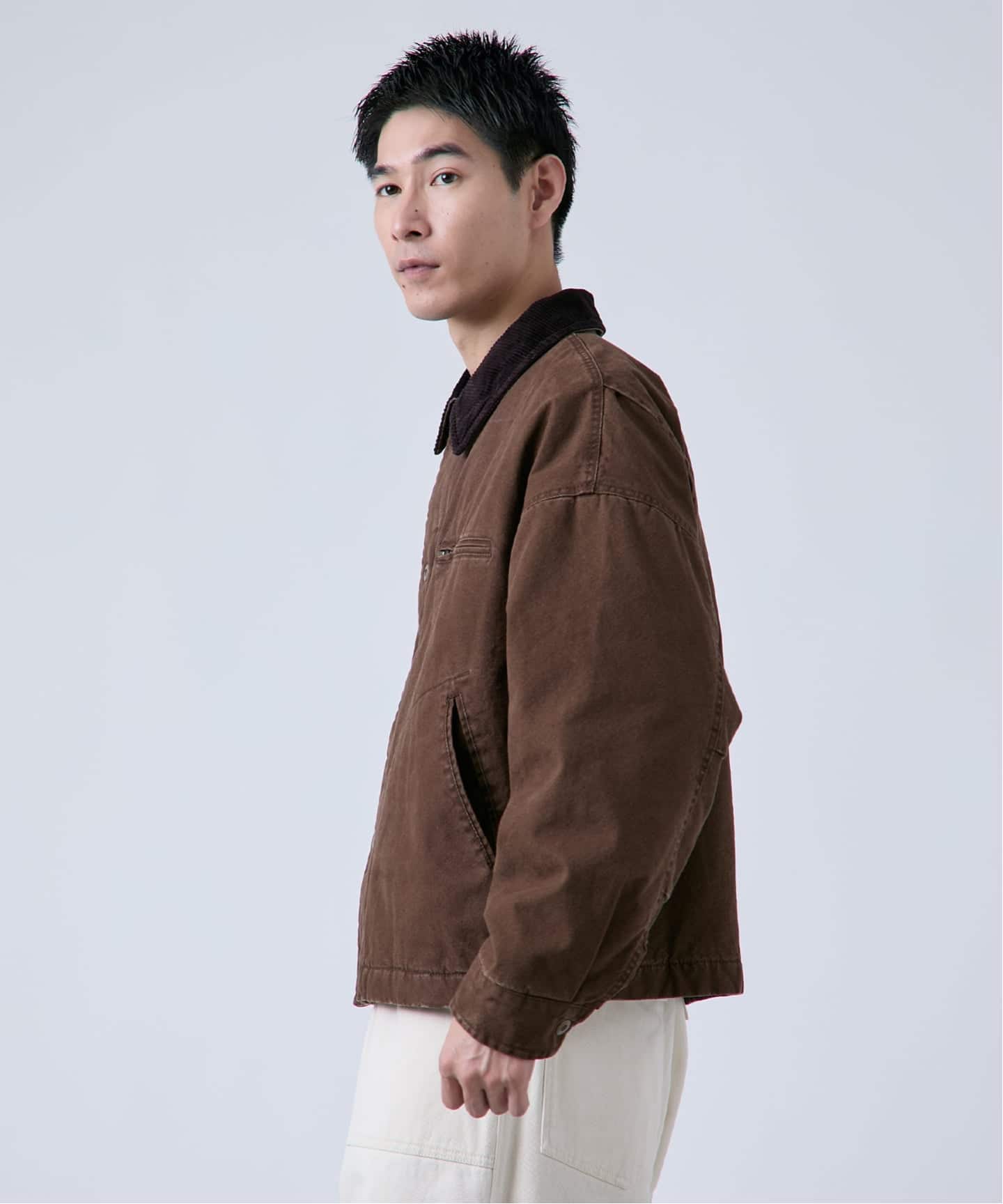 PLANET OF EARTH】ヘビーダック パテッドブルゾン（中綿・キルティング