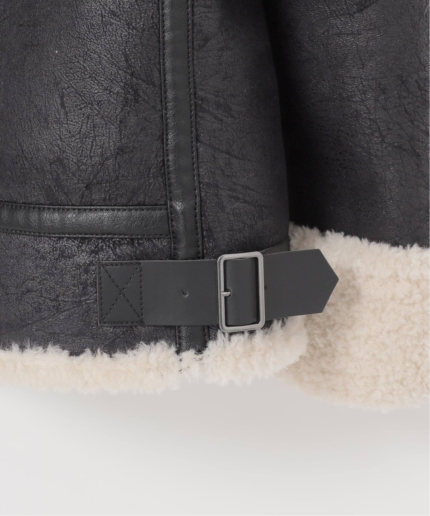 ヴィンテージ加工 B-3 フライトジャケット（ムートンコート）｜B.C