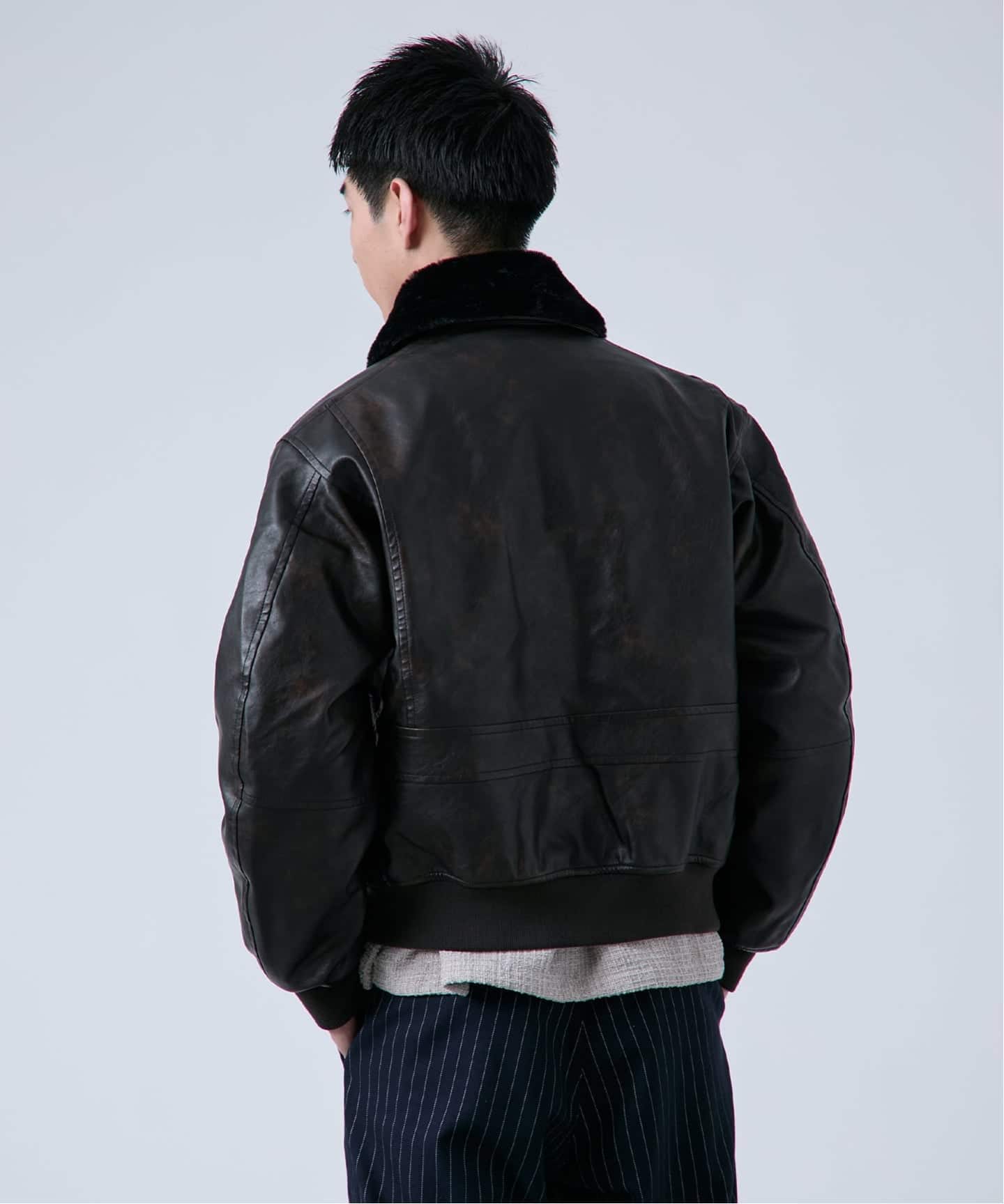 予約》フェイクレザー G1 フライトジャケット（レザージャケット