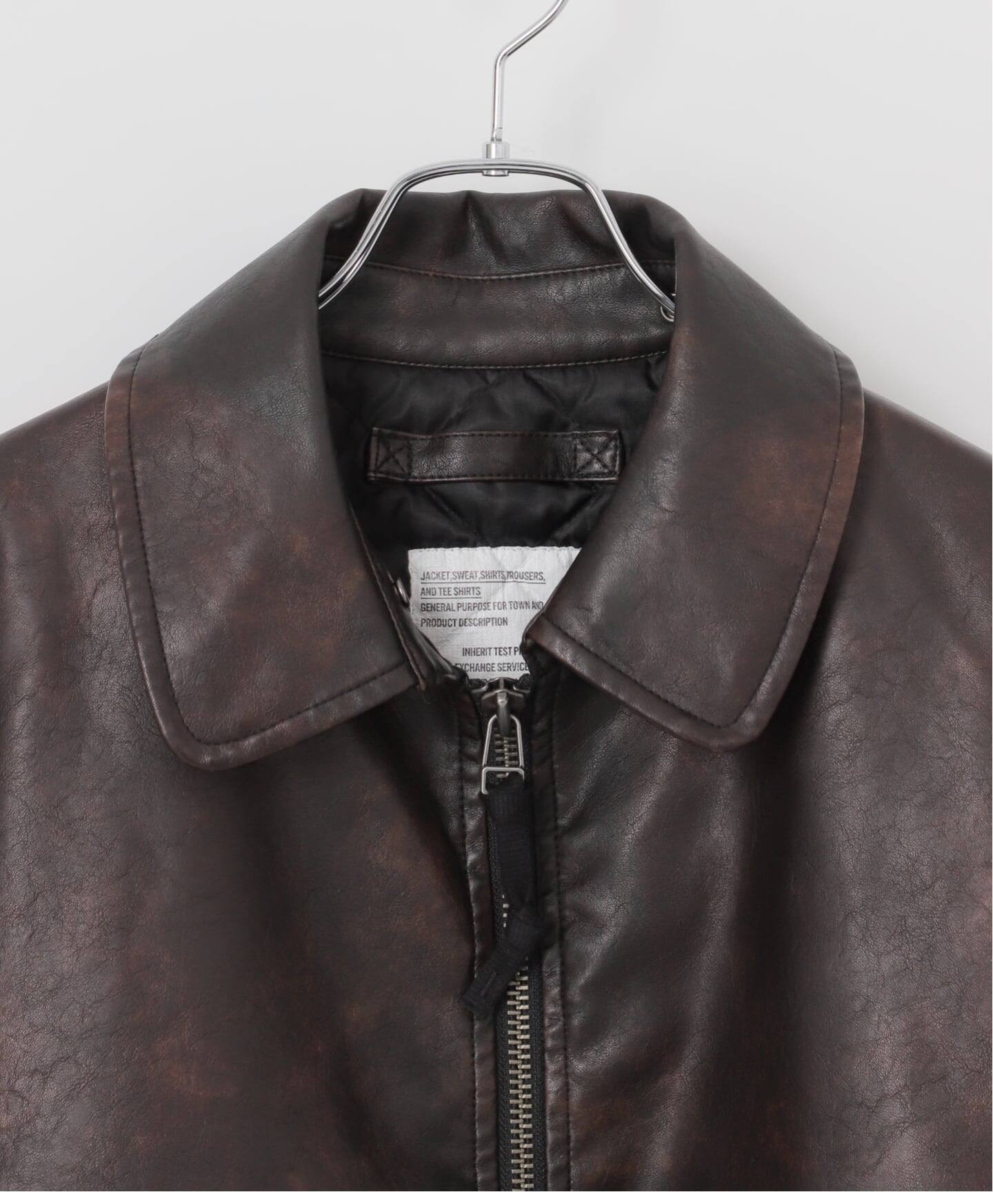 予約》フェイクレザー G1 フライトジャケット（レザージャケット