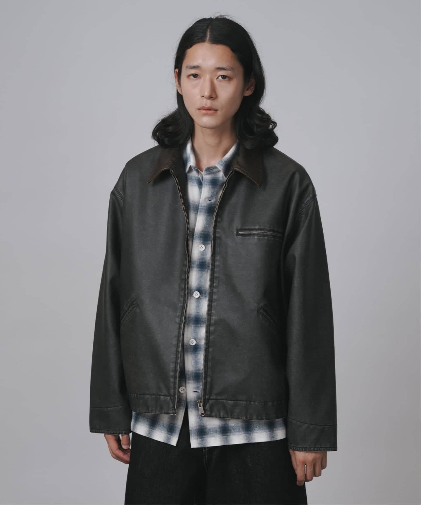 新品タグ付！B.C STOCK グリーミー フェイクレザーブルゾン ベーセーストック B.C STOCK Gleamy/グリーミー フェイクレザー