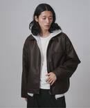 【PLANET OF EARTH】フェード加工 フェイクレザーブルゾン