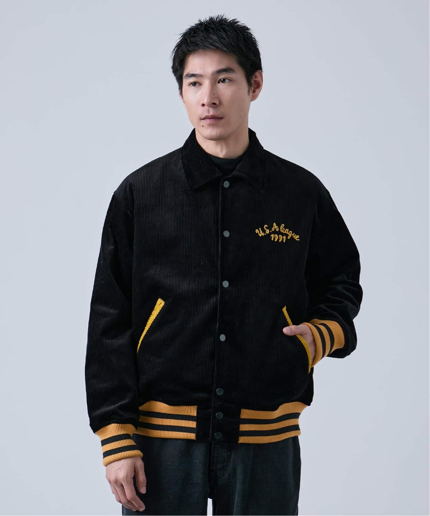 Gold スタジャン 42 /ブラック GOOD OLD SHOP】スタジアムジャケット（スタジャン）｜B.C STOCK（ベー