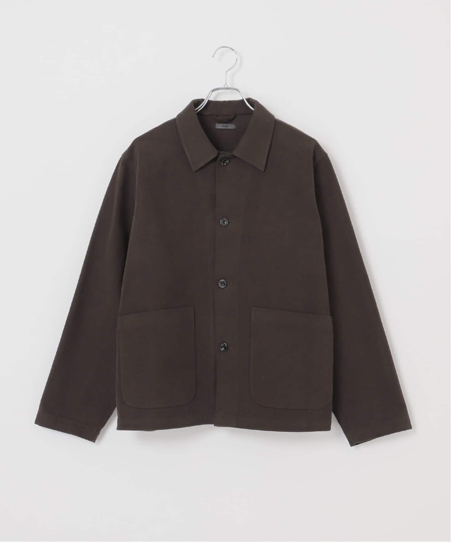 OUTIL モールスキン カバーオール OUTIL ウティ 23ss モーススキン “VESTE THIERS” Black Indigo