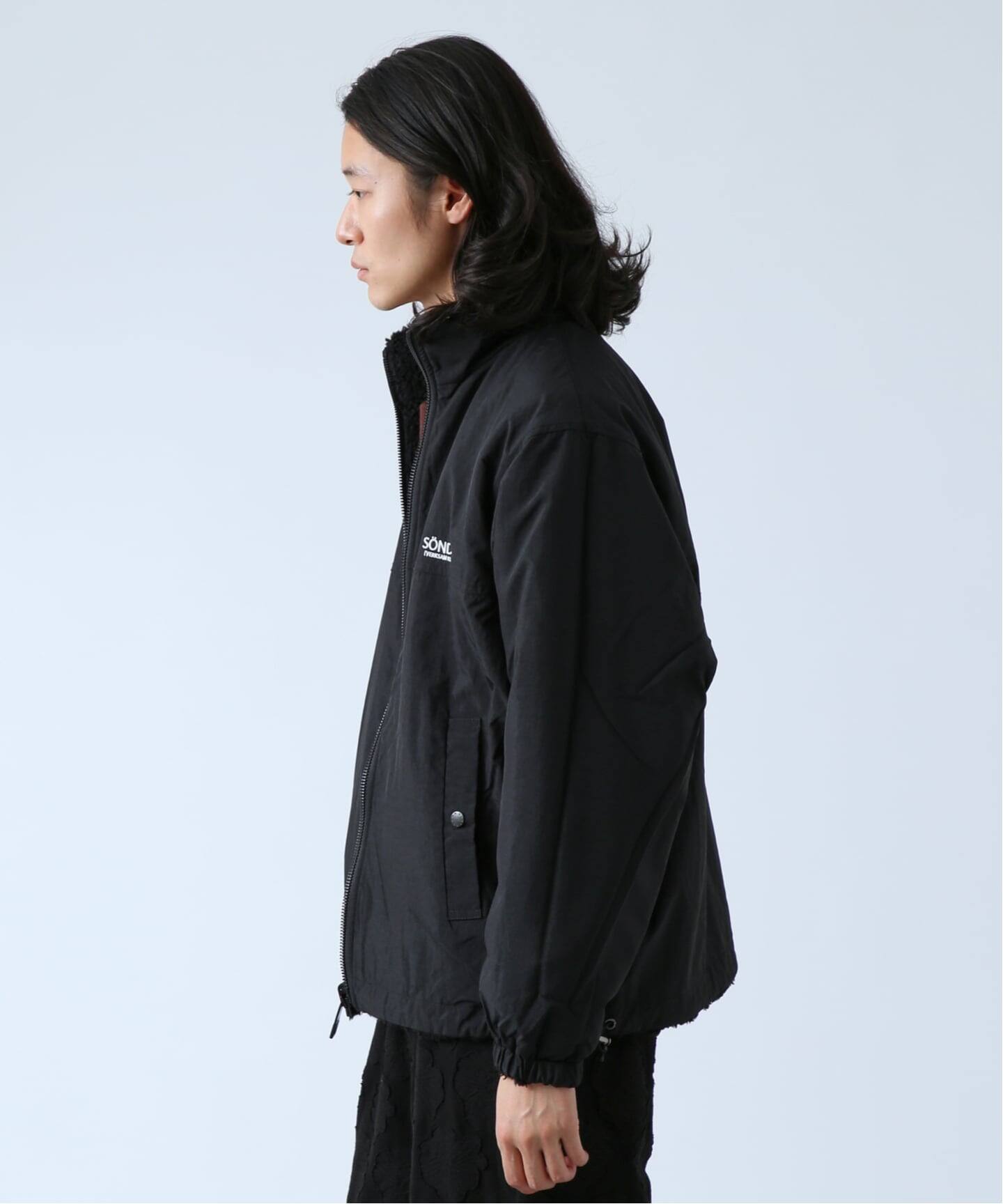 OLIVEDRAB/オリーブドラブ】 リバーシブル PARK ボアジャケット（ボア