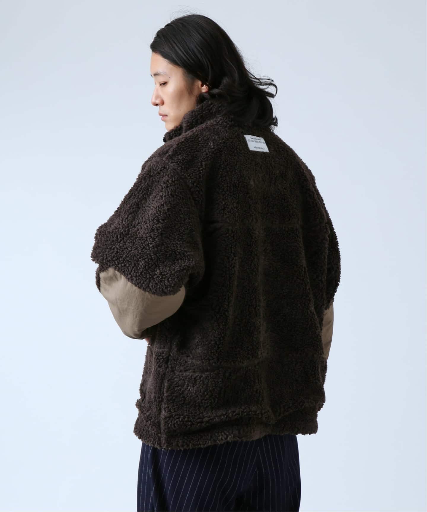 OLIVEDRAB/オリーブドラブ】 リバーシブル PARK ボアジャケット（ボア