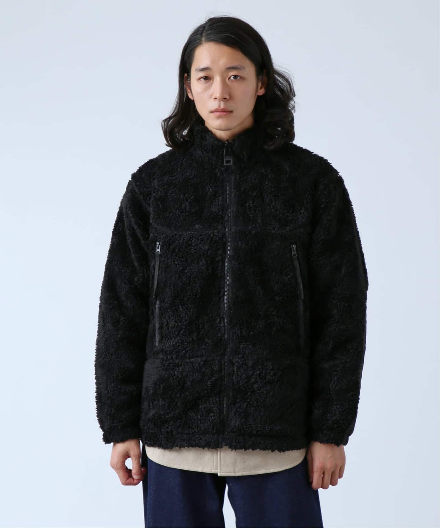 OLIVEDRAB/オリーブドラブ】 リバーシブル PARK ボアジャケット（ボア