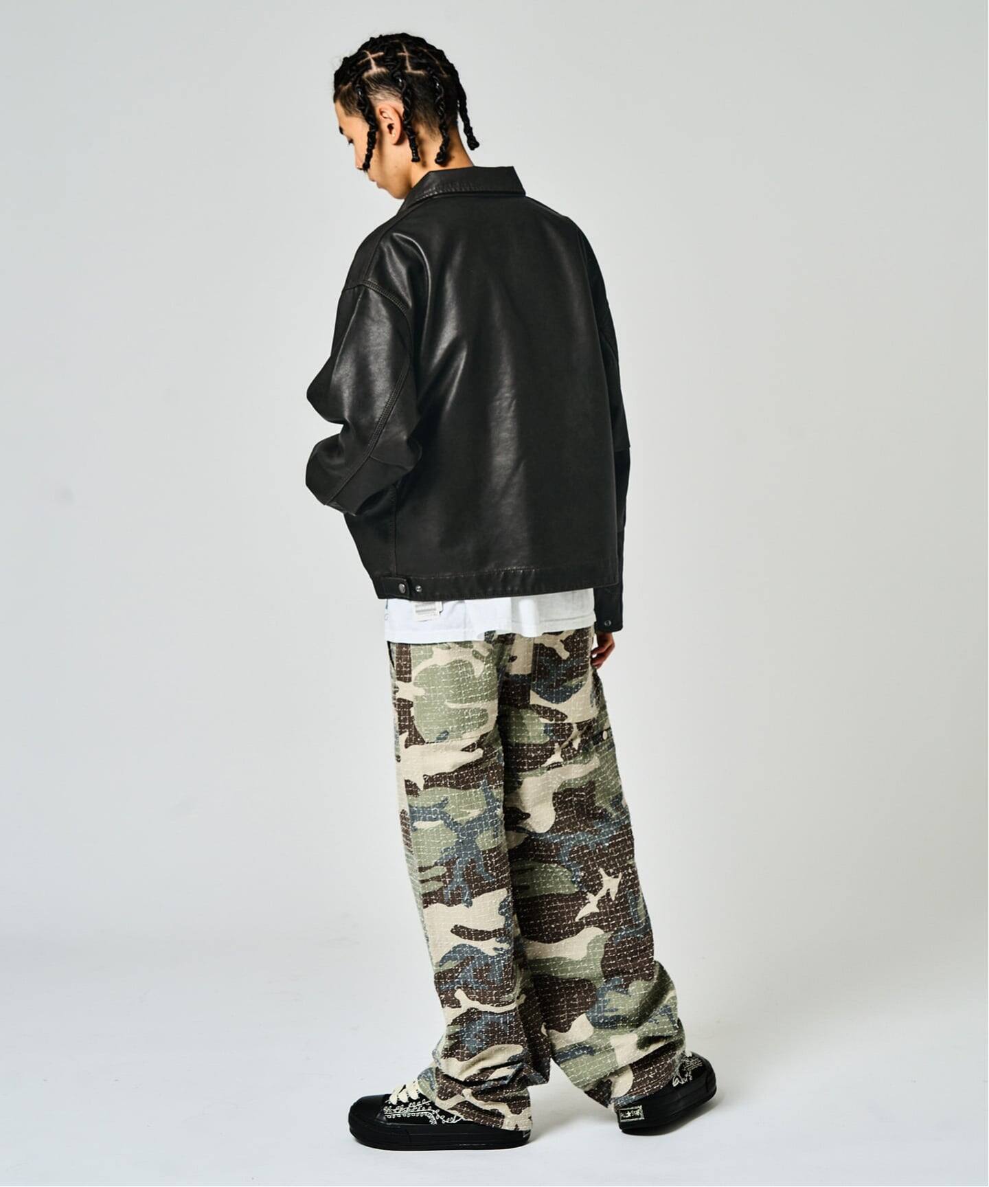 Carhartt ワークジャケット カバーオール フェード フェードレザー ワークカバーオール / Faded Faux Leather Work