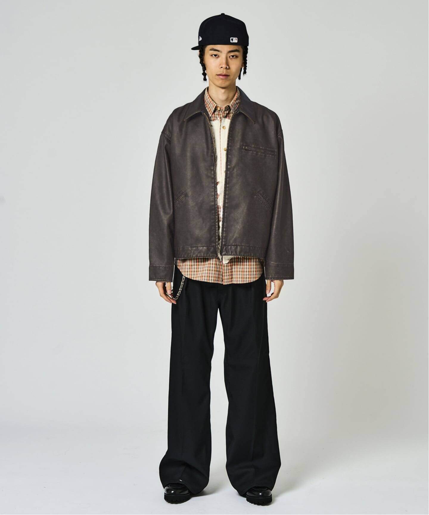 Carhartt ワークジャケット カバーオール フェード フェードレザー ワークカバーオール / Faded Faux Leather Work