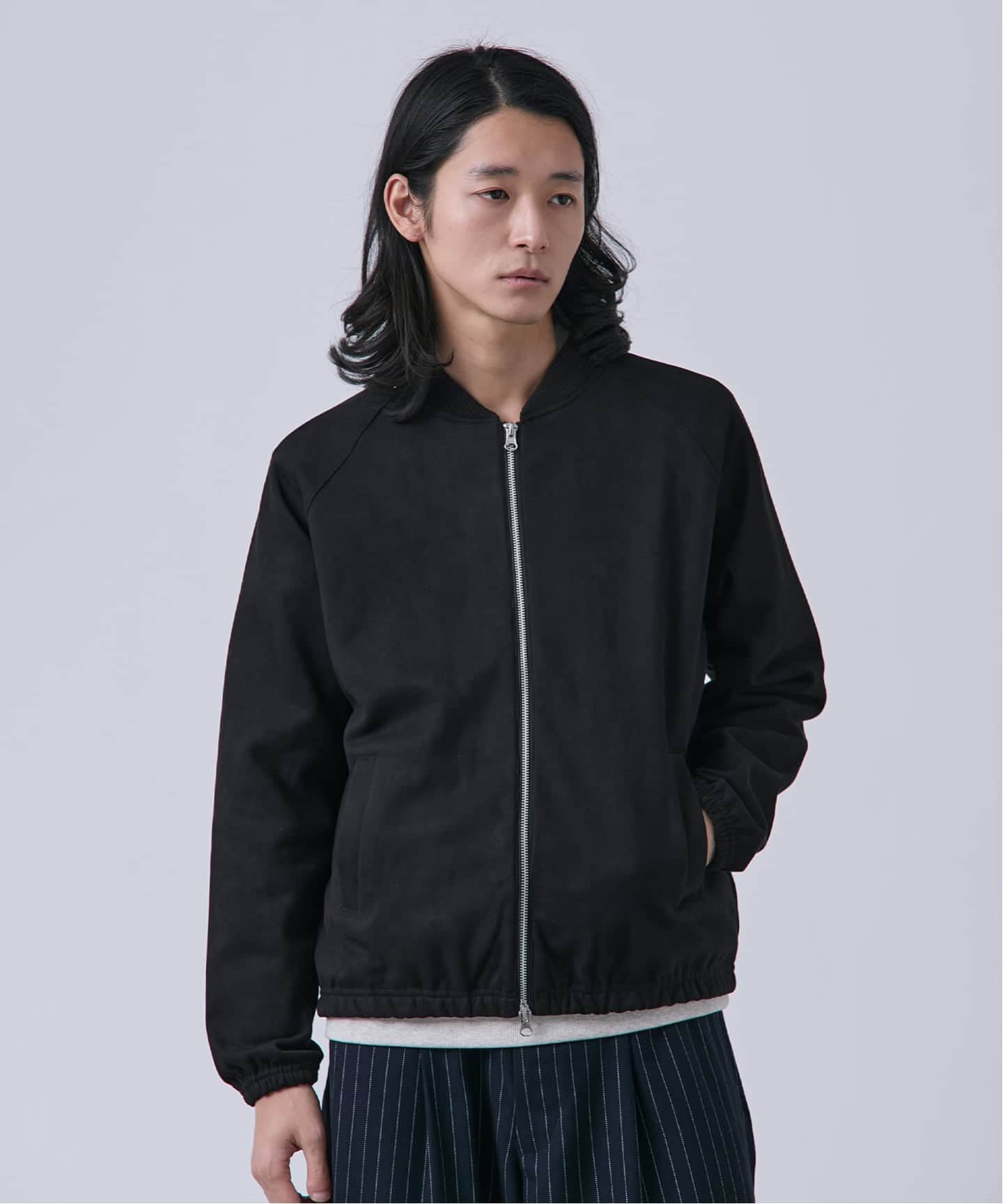 ヴィーガンスエード ブルゾン（その他ブルゾン／アウター）｜B.C STOCK