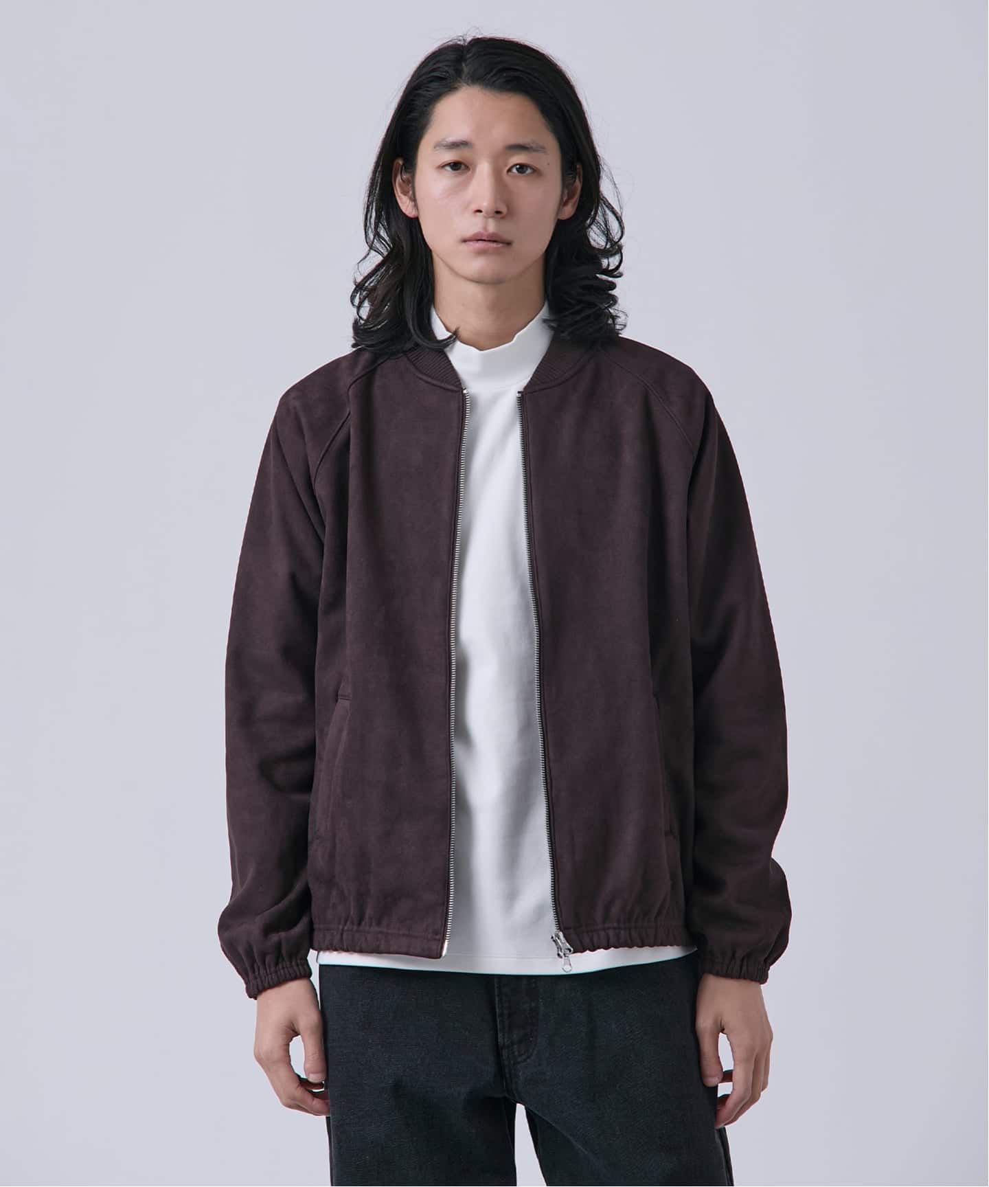 ヴィーガンスエード ブルゾン（その他ブルゾン／アウター）｜B.C STOCK