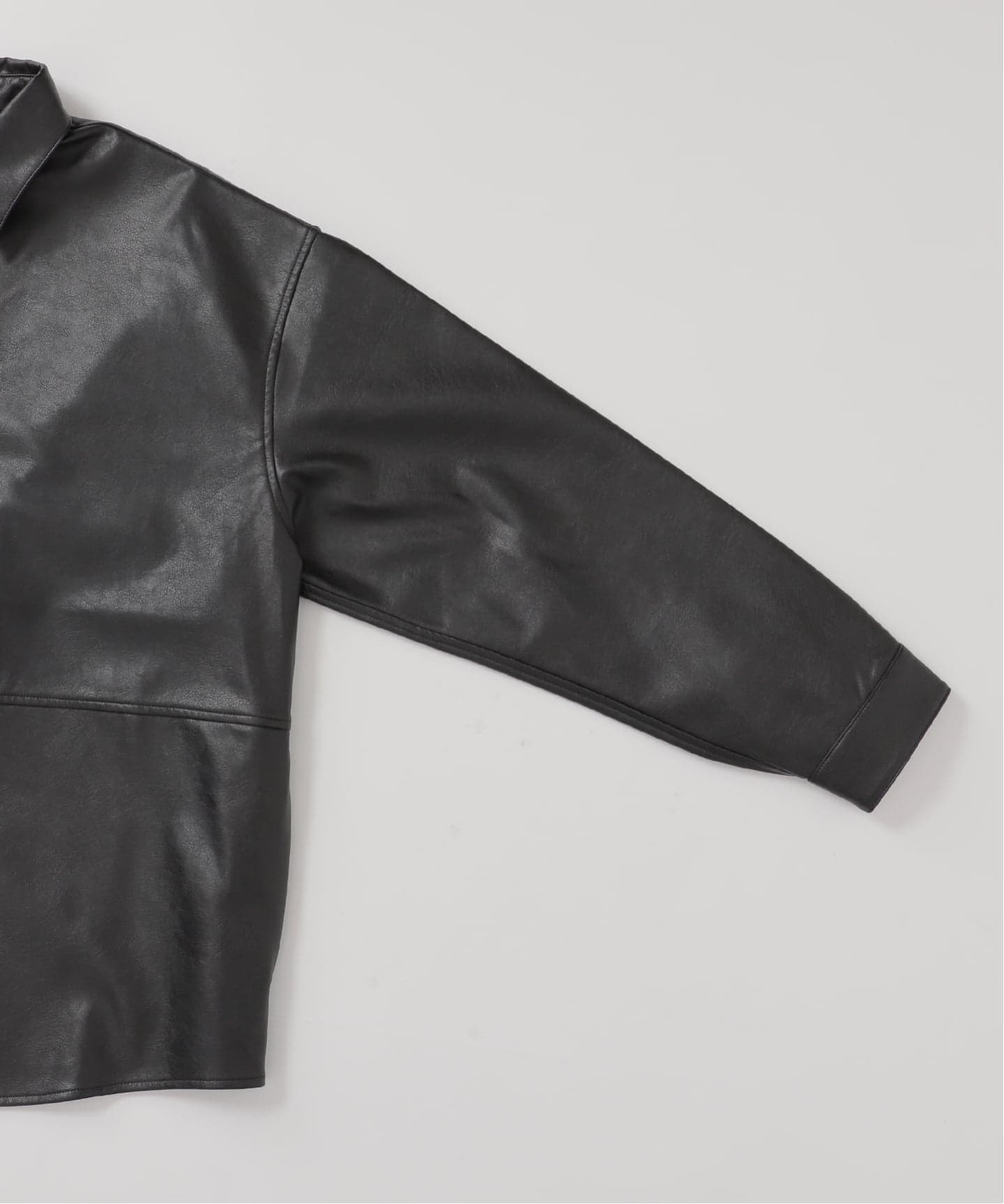 フェイク レザー / スエード シャツジャケット（レザージャケット