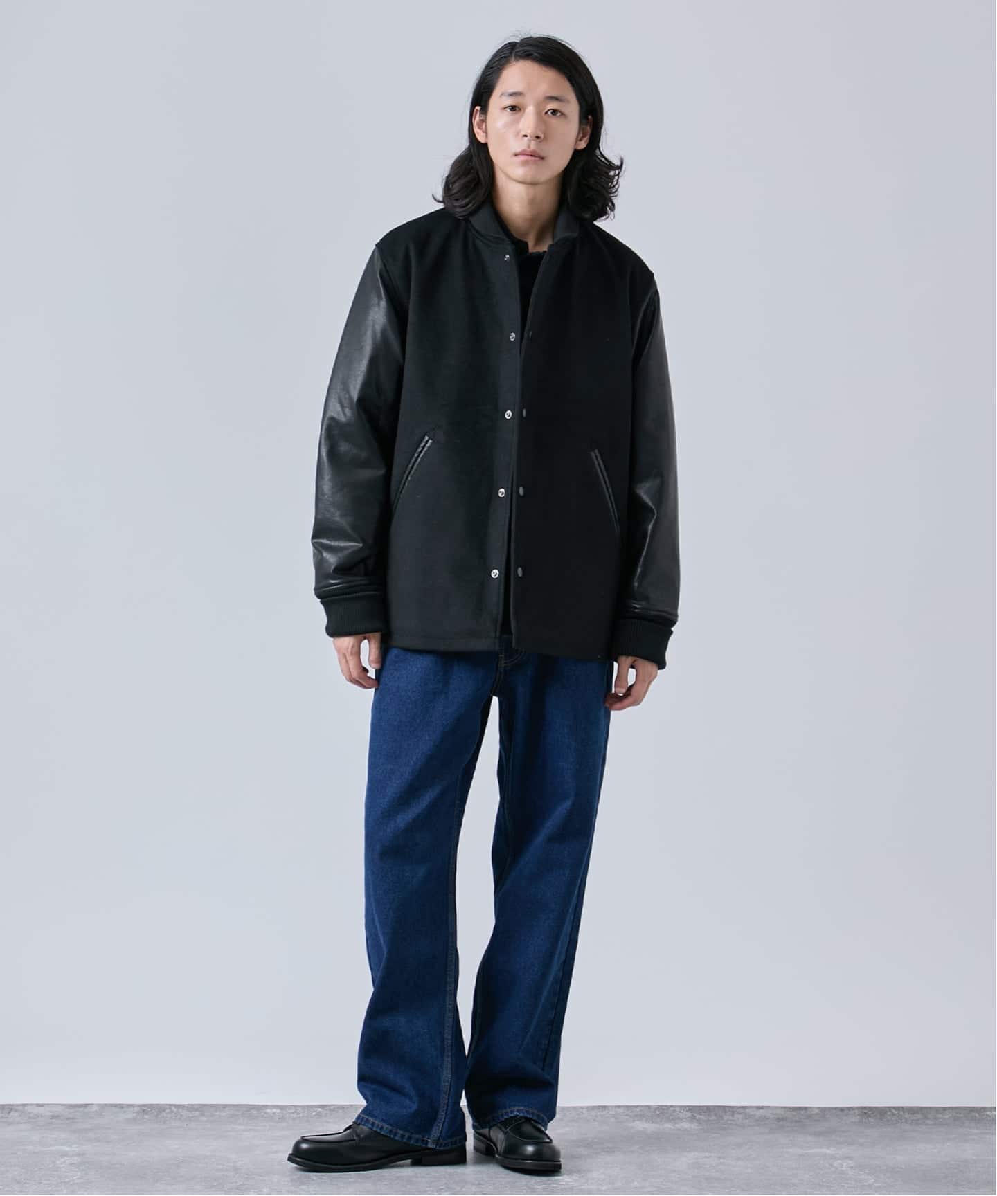 タスマニアウール ウインドシャフト バーシティージャケット