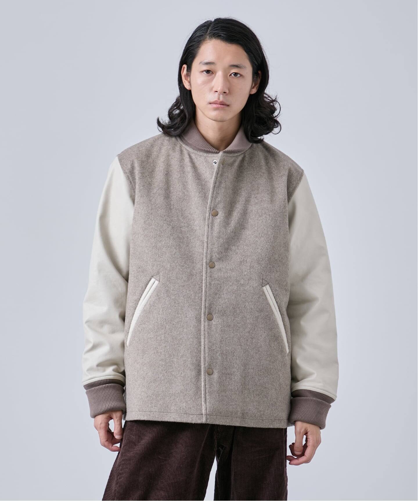 タスマニアウール ウインドシャフト バーシティージャケット