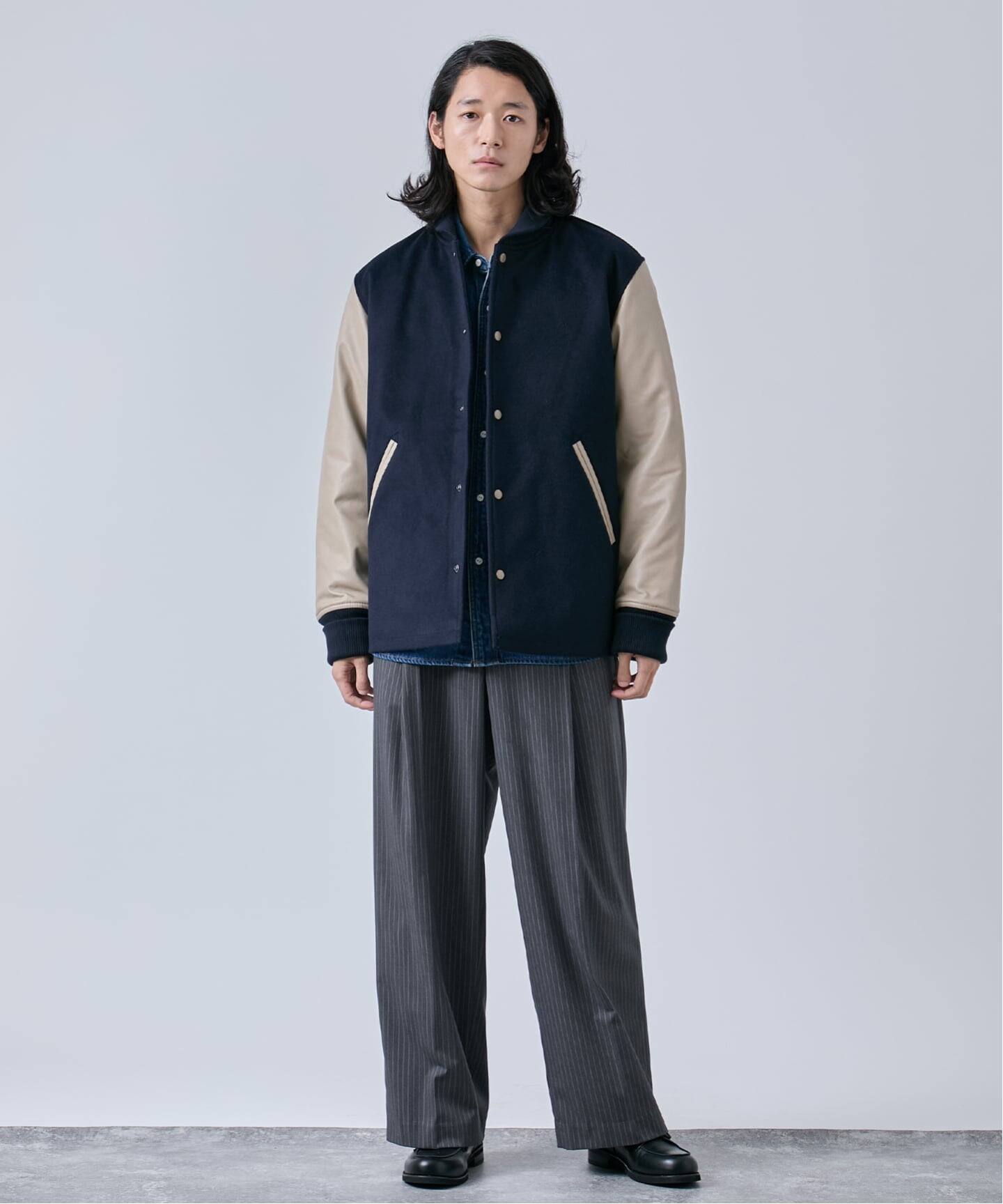 タスマニアウール ウインドシャフト バーシティージャケット