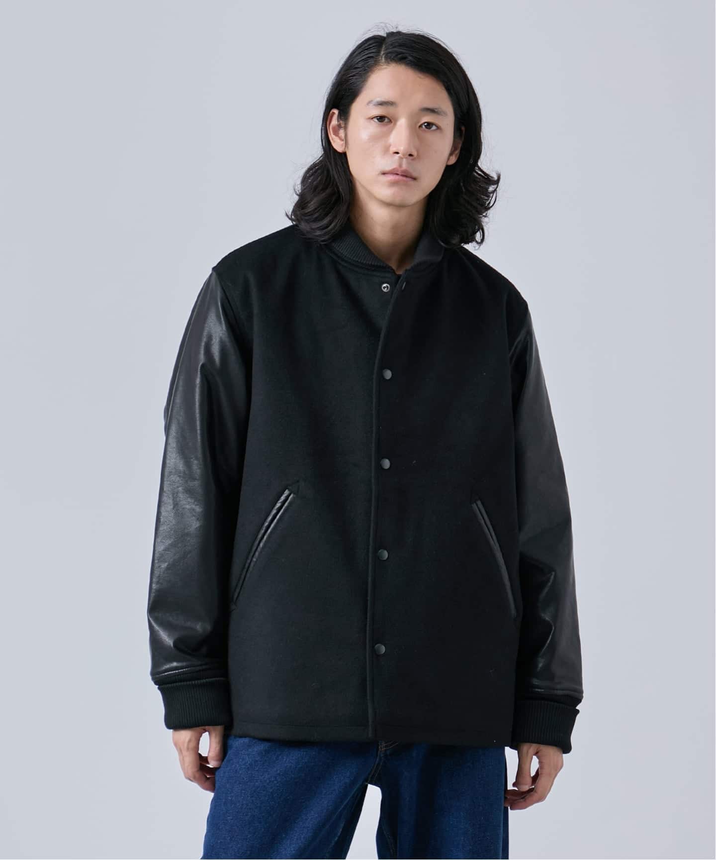 タスマニアウール ウインドシャフト バーシティージャケット