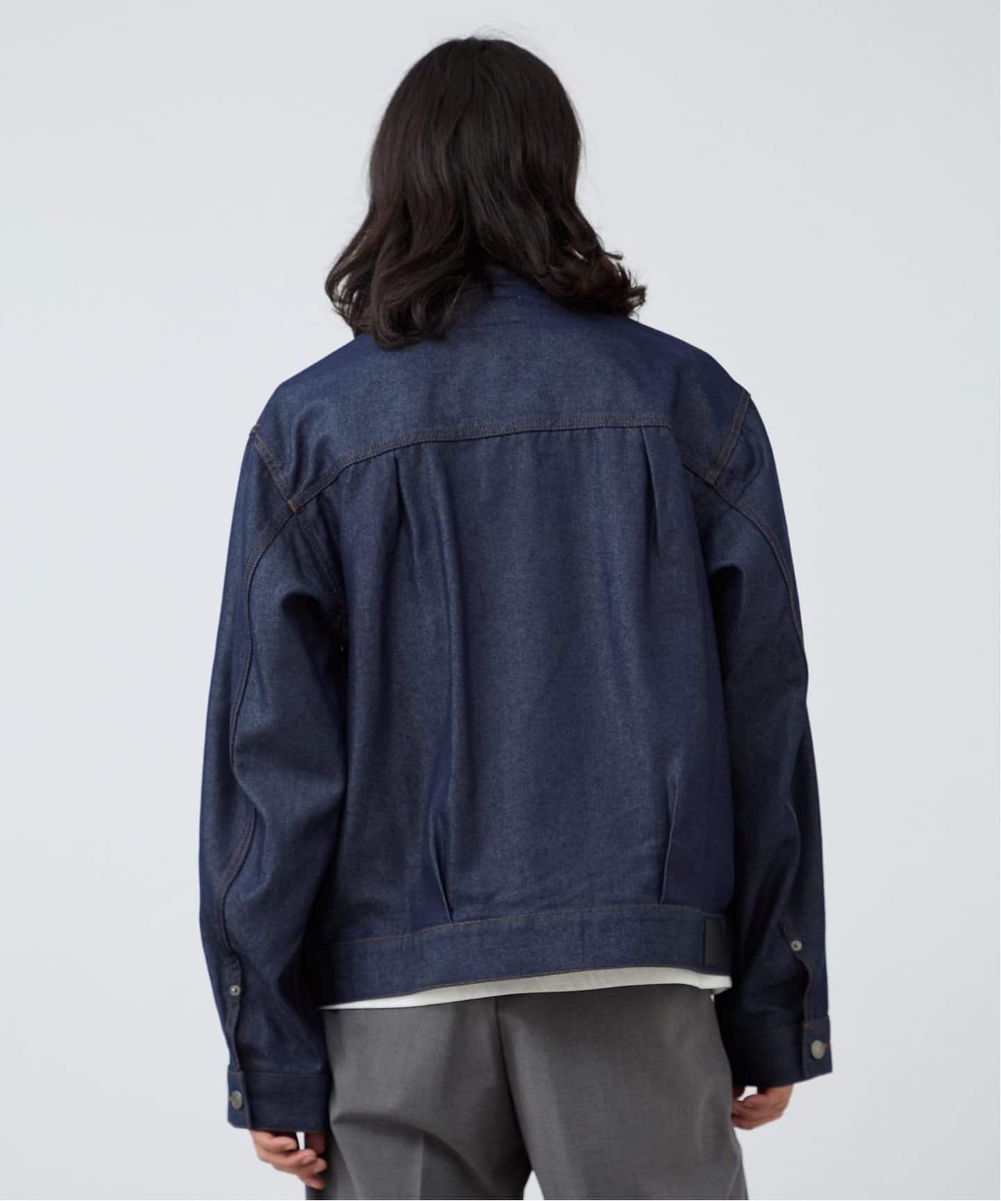 ▼未使用✨レリアン【17⁺】3XL デニム ペプラム カラージャケット スタッズ ▽未使用✨レリアン【17⁺】3XL デニム ペプラム カラー
