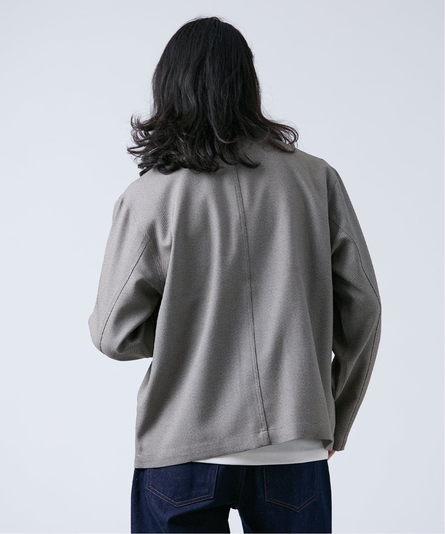 トゥジュー 24SS ハーフスリーブビッグカバーオールシャツ グレー trim_fce_item63e5b42a7910d.jpg