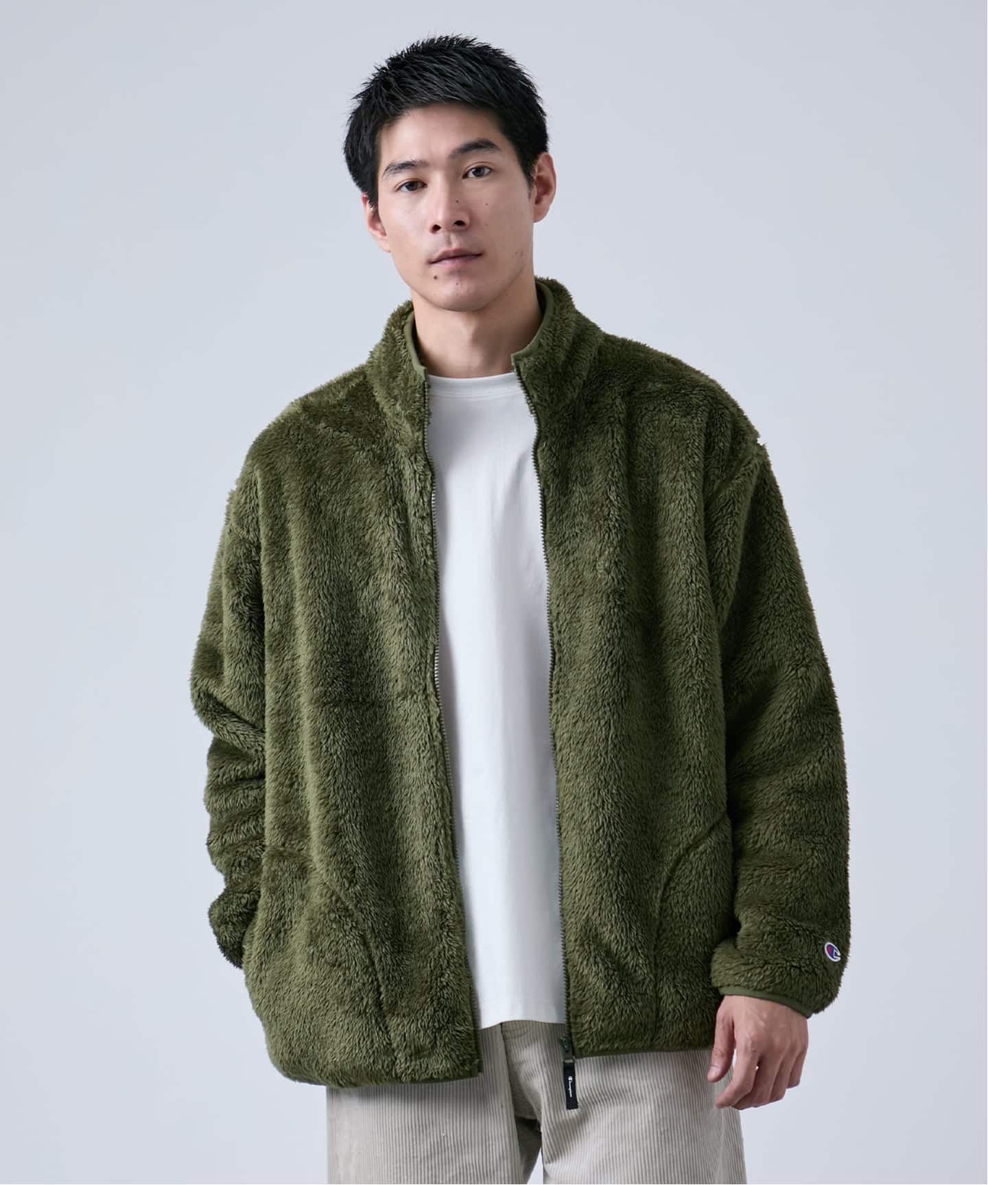 Champion/チャンピオン】スタンドジップジャケット（ボア・フリース
