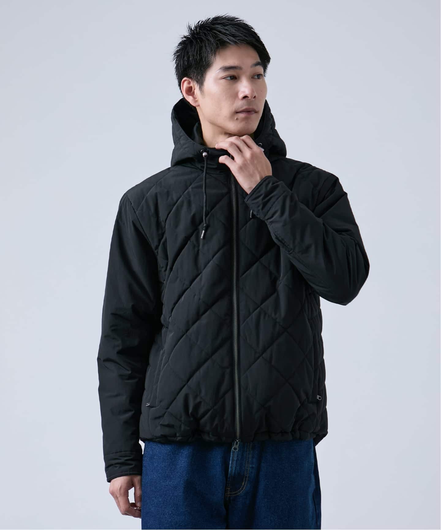 Eddie Bauer 別注 中綿 フードダウンジャケット（中綿・キルティング