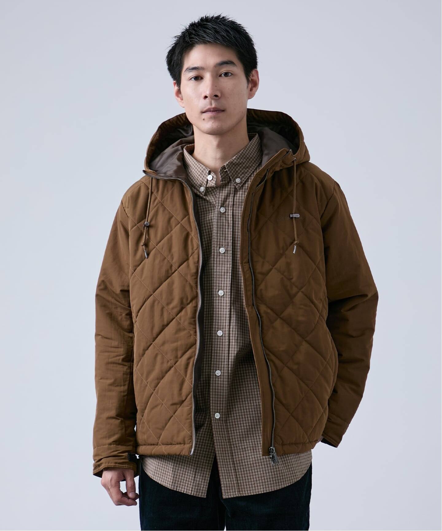 Eddie Bauer 別注 中綿 フードダウンジャケット（中綿・キルティング