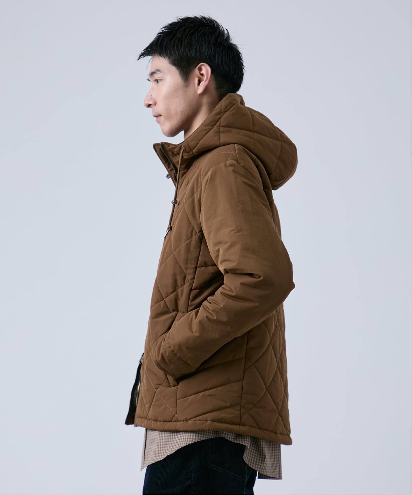 Eddie Bauer 別注 中綿 フードダウンジャケット（中綿・キルティング
