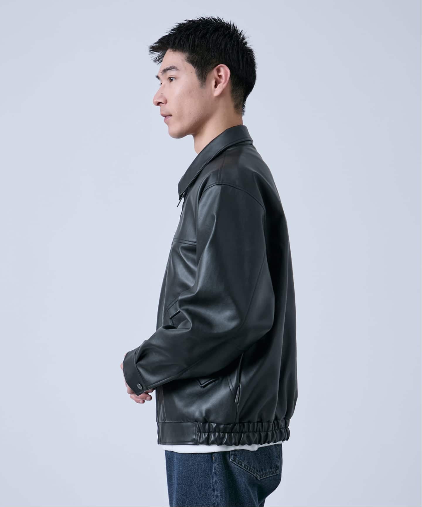 Eddie Bauer 別注 フェイクレザーブルゾン（レザージャケット）｜B.C