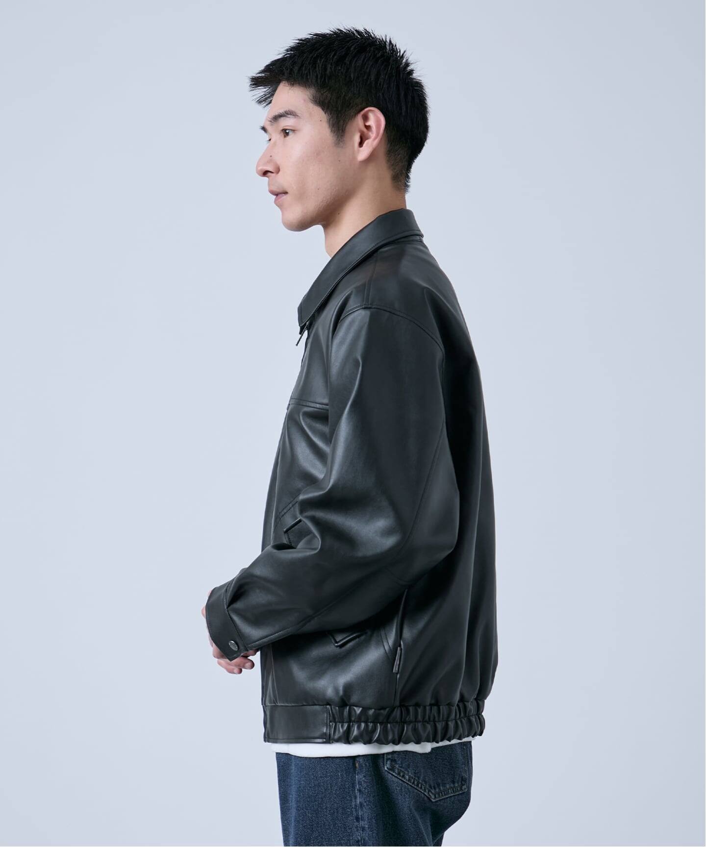 Eddie Bauer 別注 フェイクレザーブルゾン（レザージャケット）｜B.C 