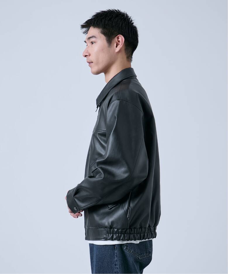 Eddie Bauer 別注 フェイクレザーブルゾン（レザージャケット）｜B.C 