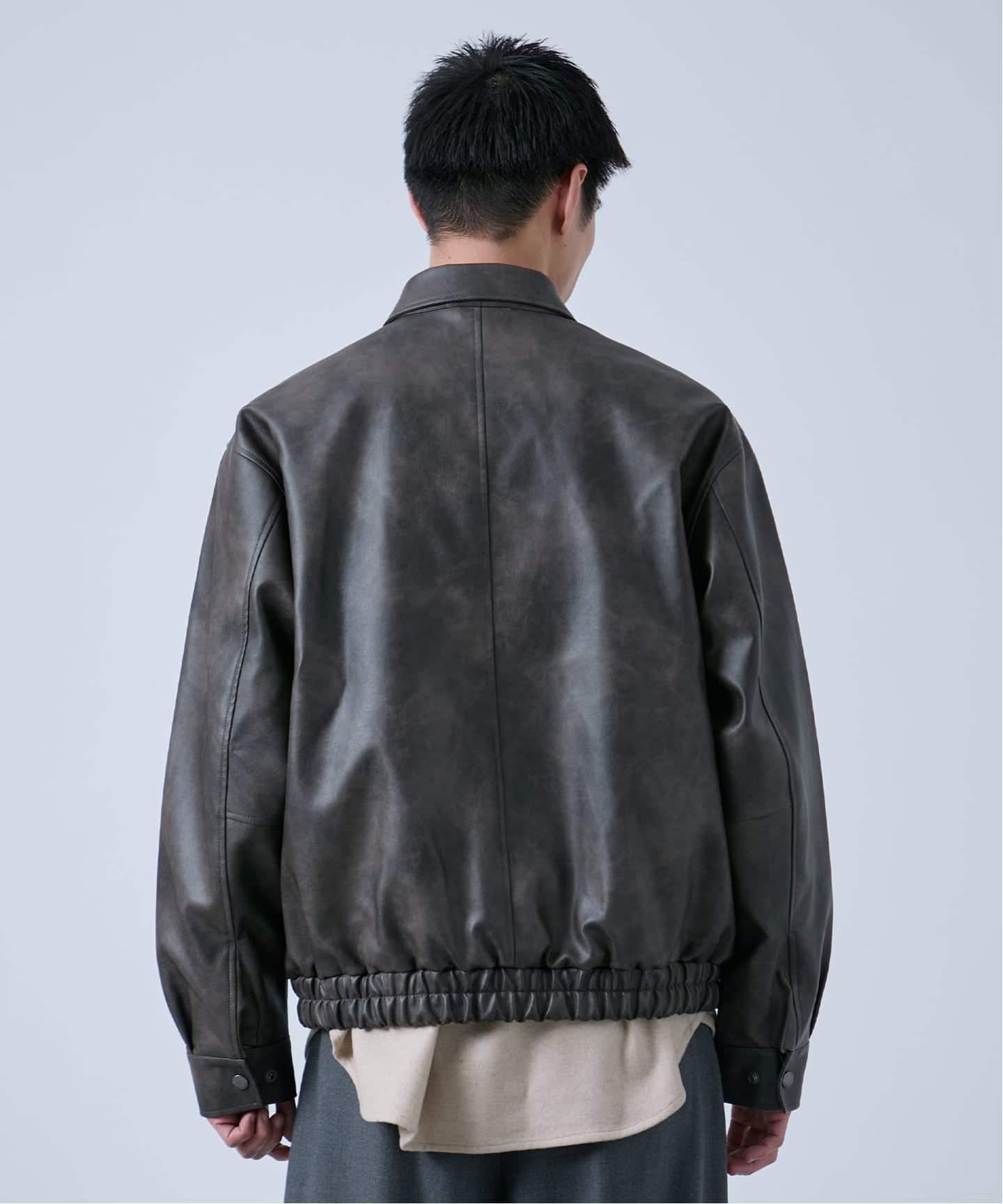 Eddie Bauer 別注 フェイクレザーブルゾン（レザージャケット）｜B.C