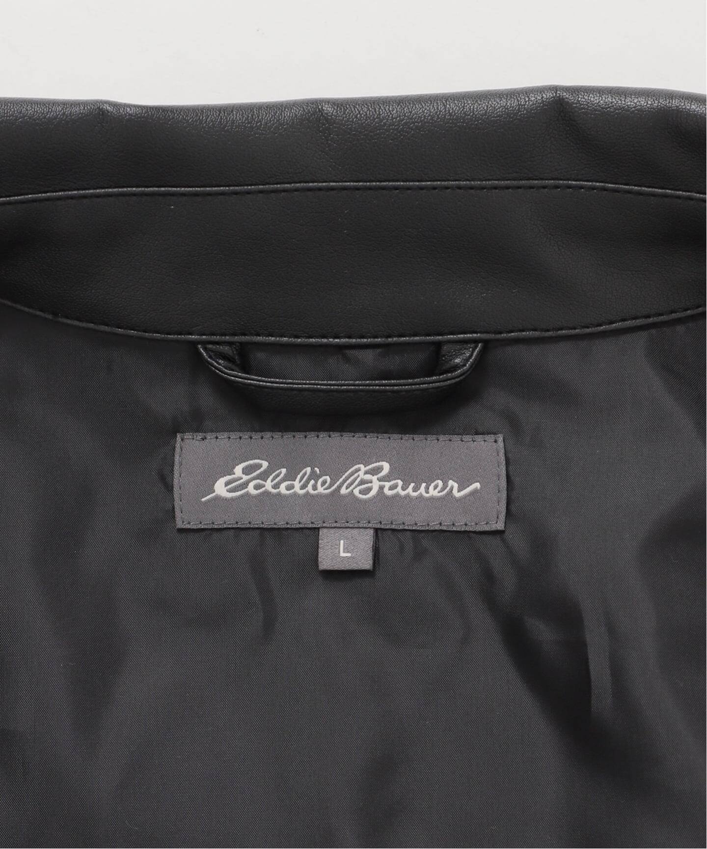 Eddie Bauer 別注 フェイクレザーブルゾン（レザージャケット）｜B.C