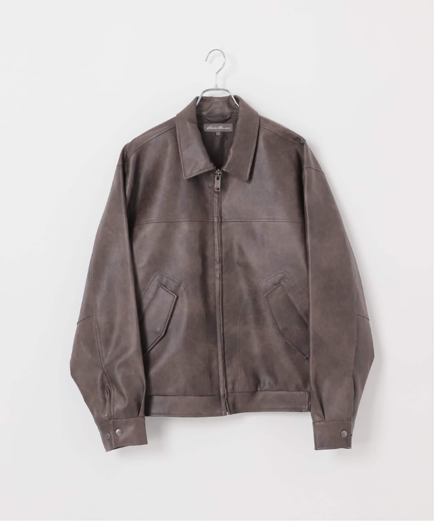 Eddie Bauer 別注 フェイクレザーブルゾン（レザージャケット）｜B.C