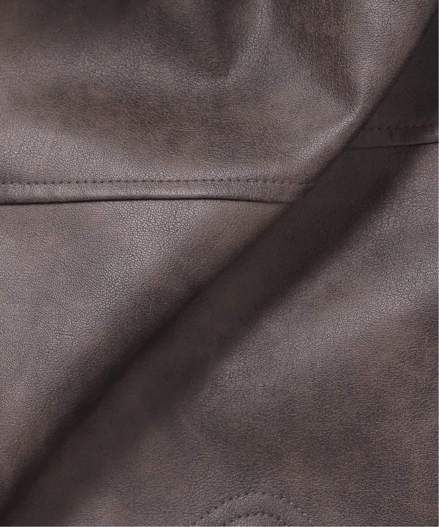 Eddie Bauer 別注 フェイクレザーブルゾン（レザージャケット）｜B.C