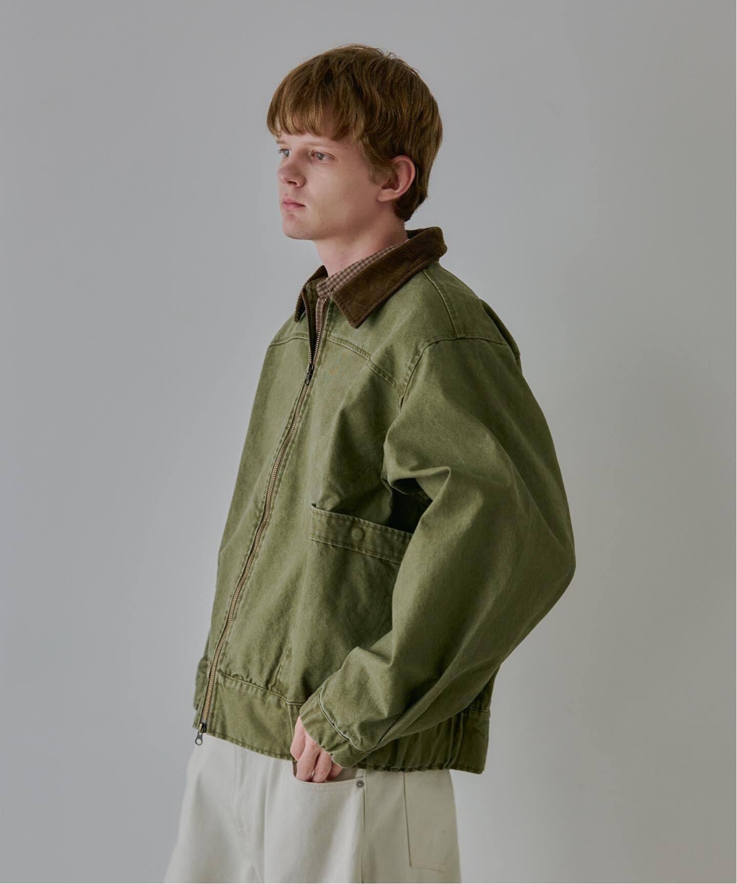 OSKR別注 ジップアップミリタリーダックブルゾン（ミリタリー）｜B.C