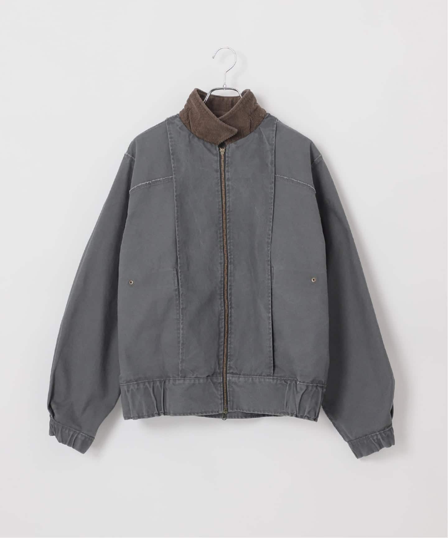 OSKR別注 ジップアップミリタリーダックブルゾン（ミリタリー）｜B.C