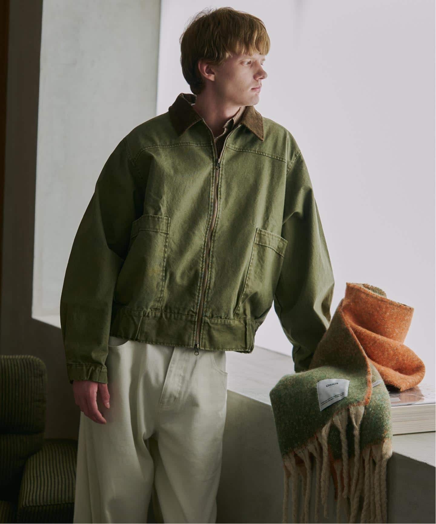予約》OSKR別注 ジップアップミリタリーダックブルゾン