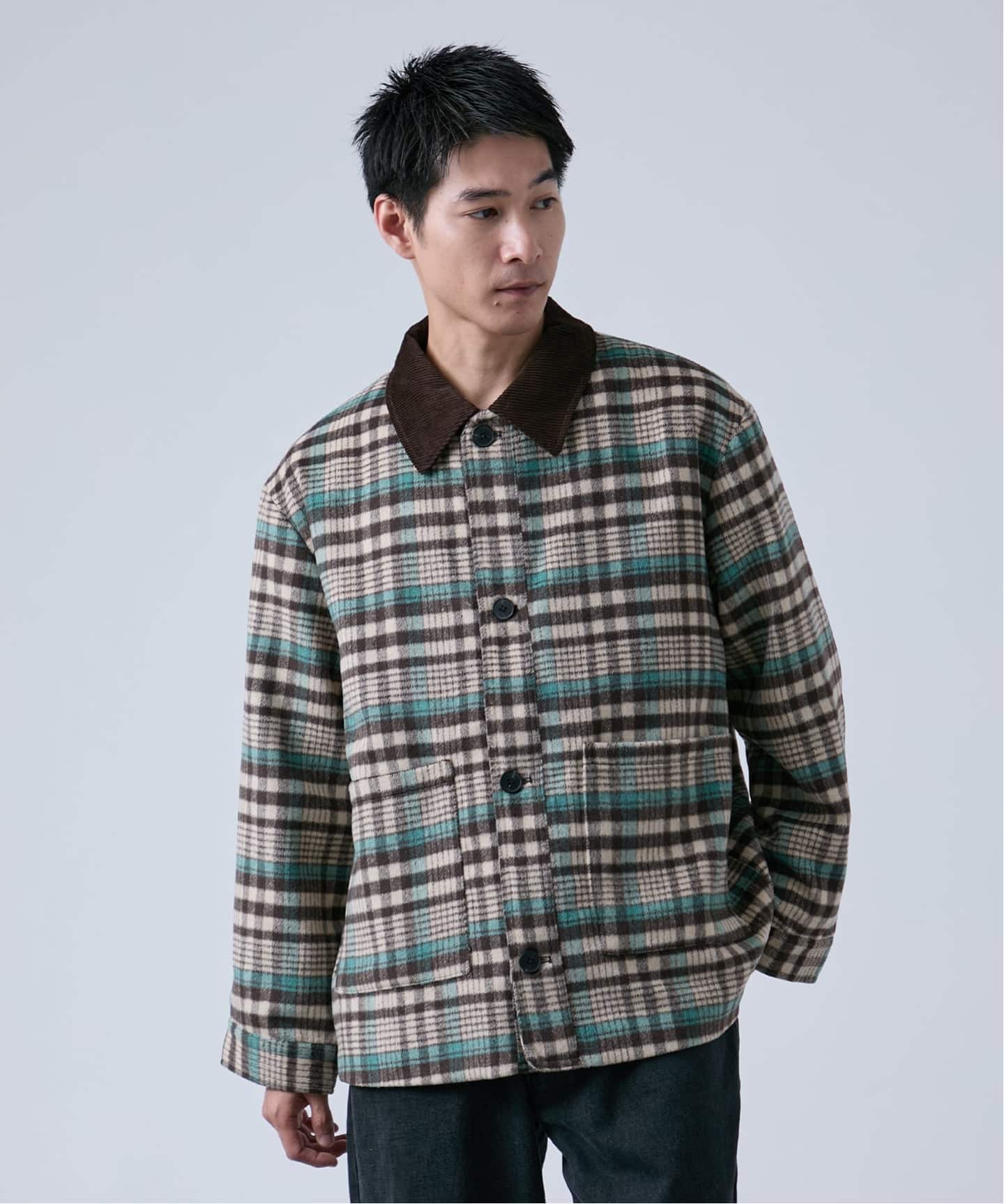 予約》OSKR別注 シャギーチェックブルゾン（その他ブルゾン