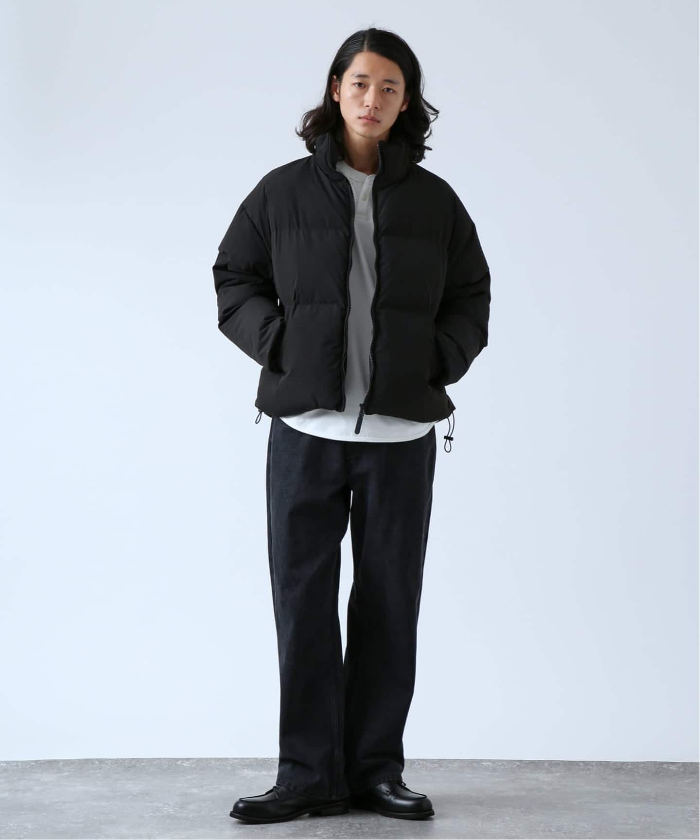 OSKR別注 スタンドカラーショートパフジャケット（中綿・キルティング