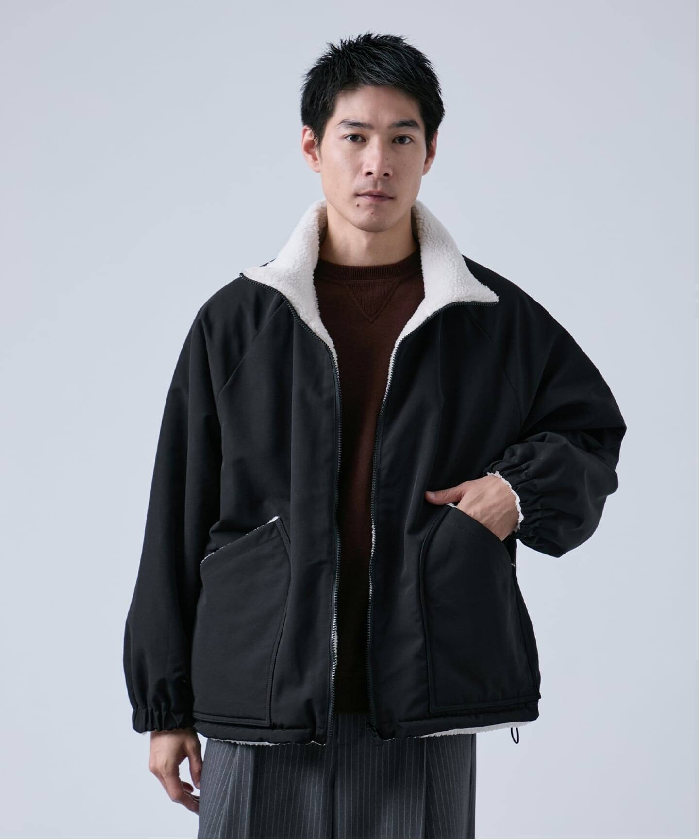 OSKR別注 リバーシブル ボアブルゾン（ボア・フリース）｜B.C STOCK