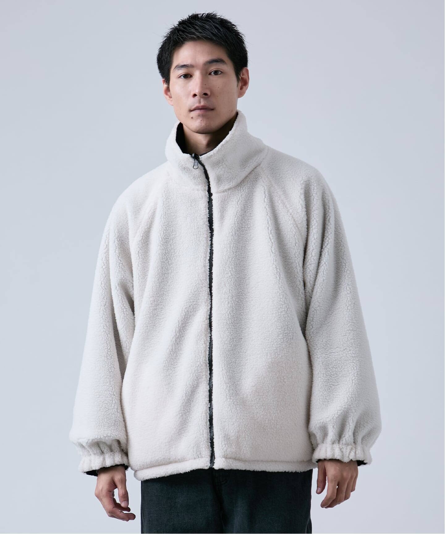 OSKR別注 リバーシブル ボアブルゾン（ボア・フリース）｜B.C STOCK