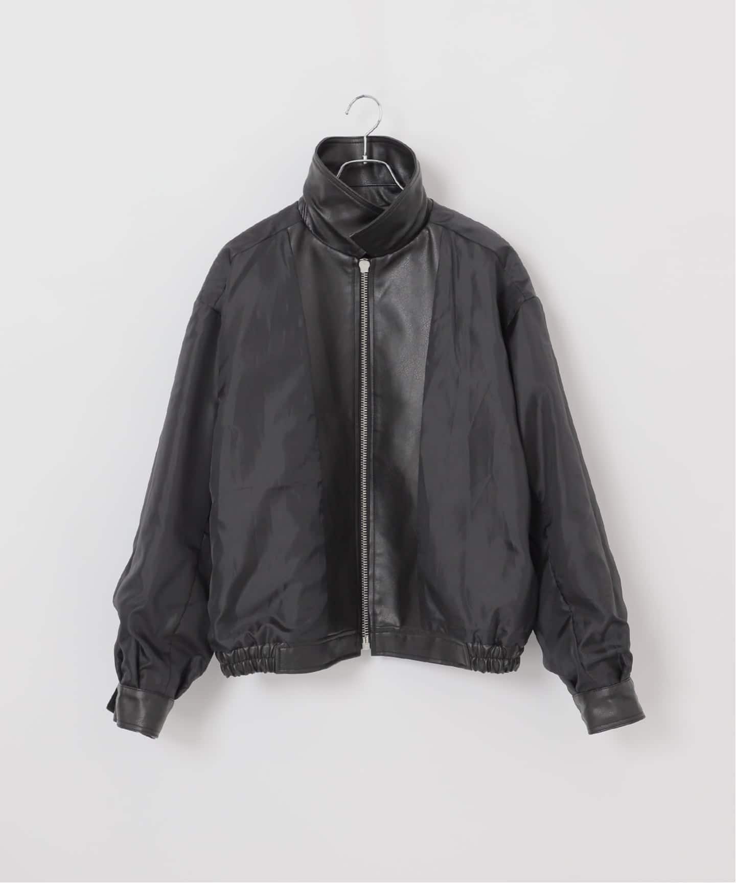 ブラックレザーショートジャケット ショートレザージャケット【STUDIO AR】|ネミカ | レリアン公式