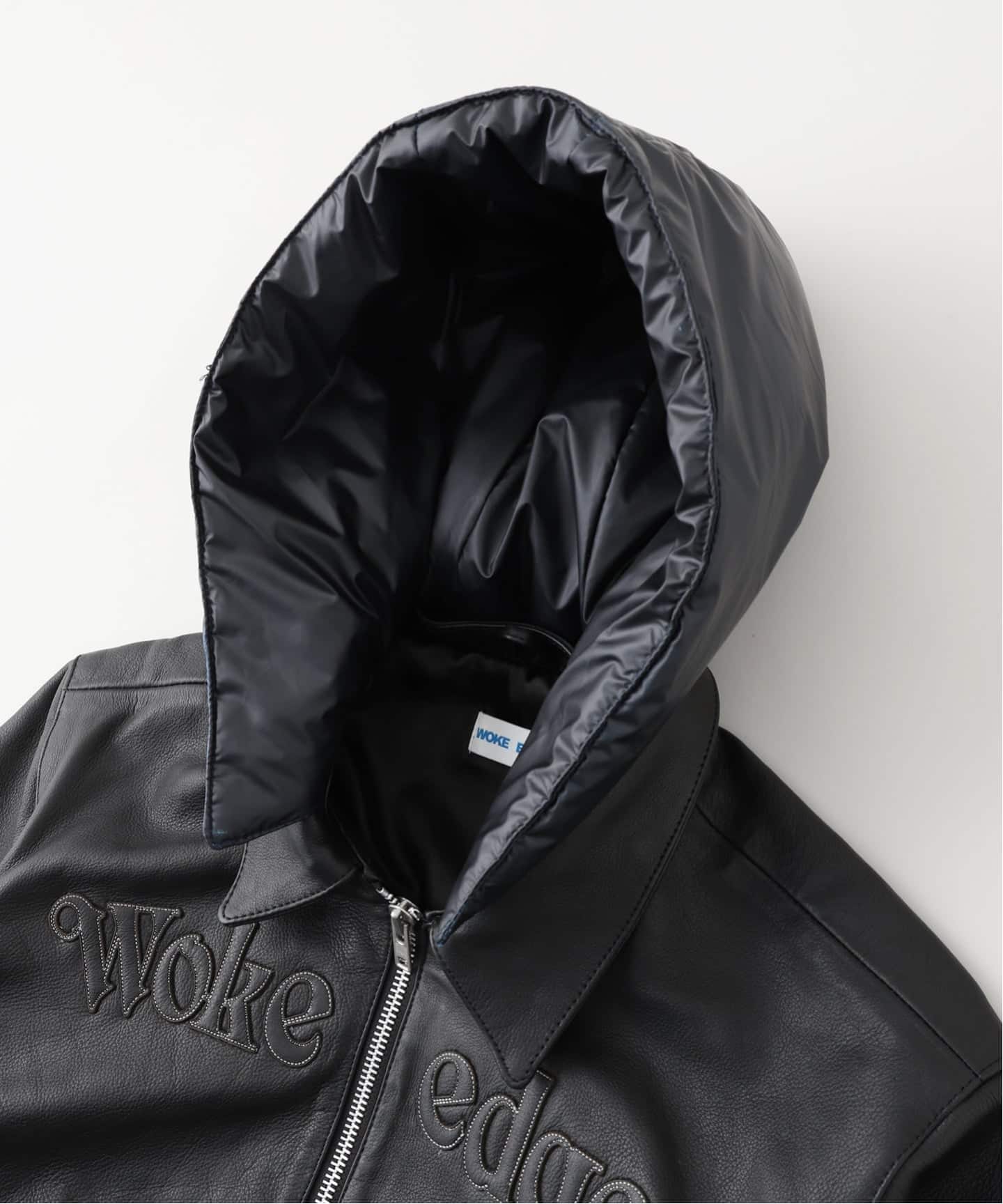 WOKE EDGE / ウォークエッジ Leather Tech Bomber Jacket（レザー