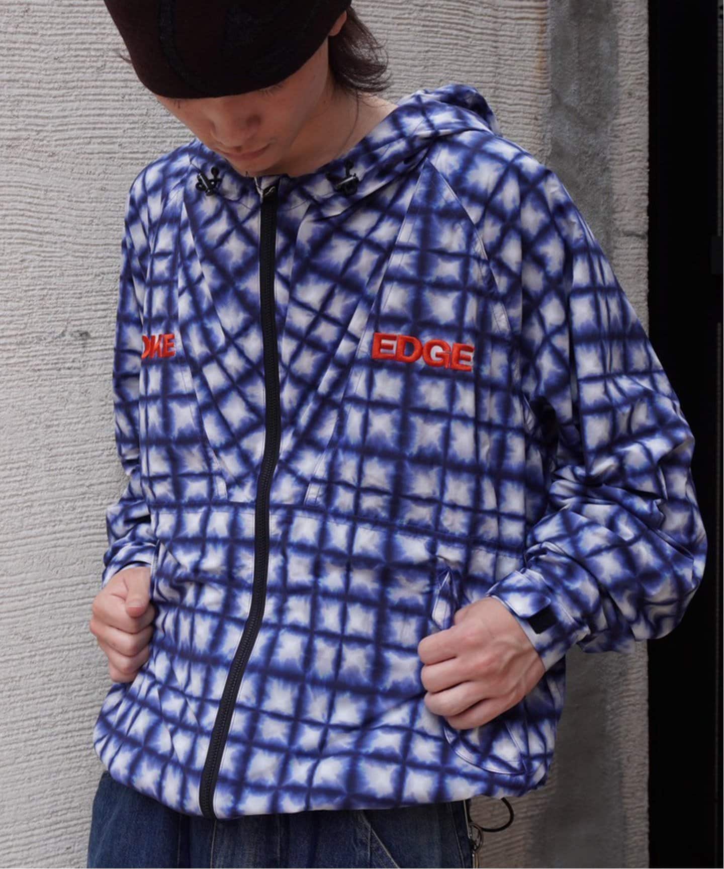 WOKE EDGE Tiedye Check Parka マウンテンパーカー WOKE EDGE/ウォークエッジTiedye Check Parka（その他ブルゾン