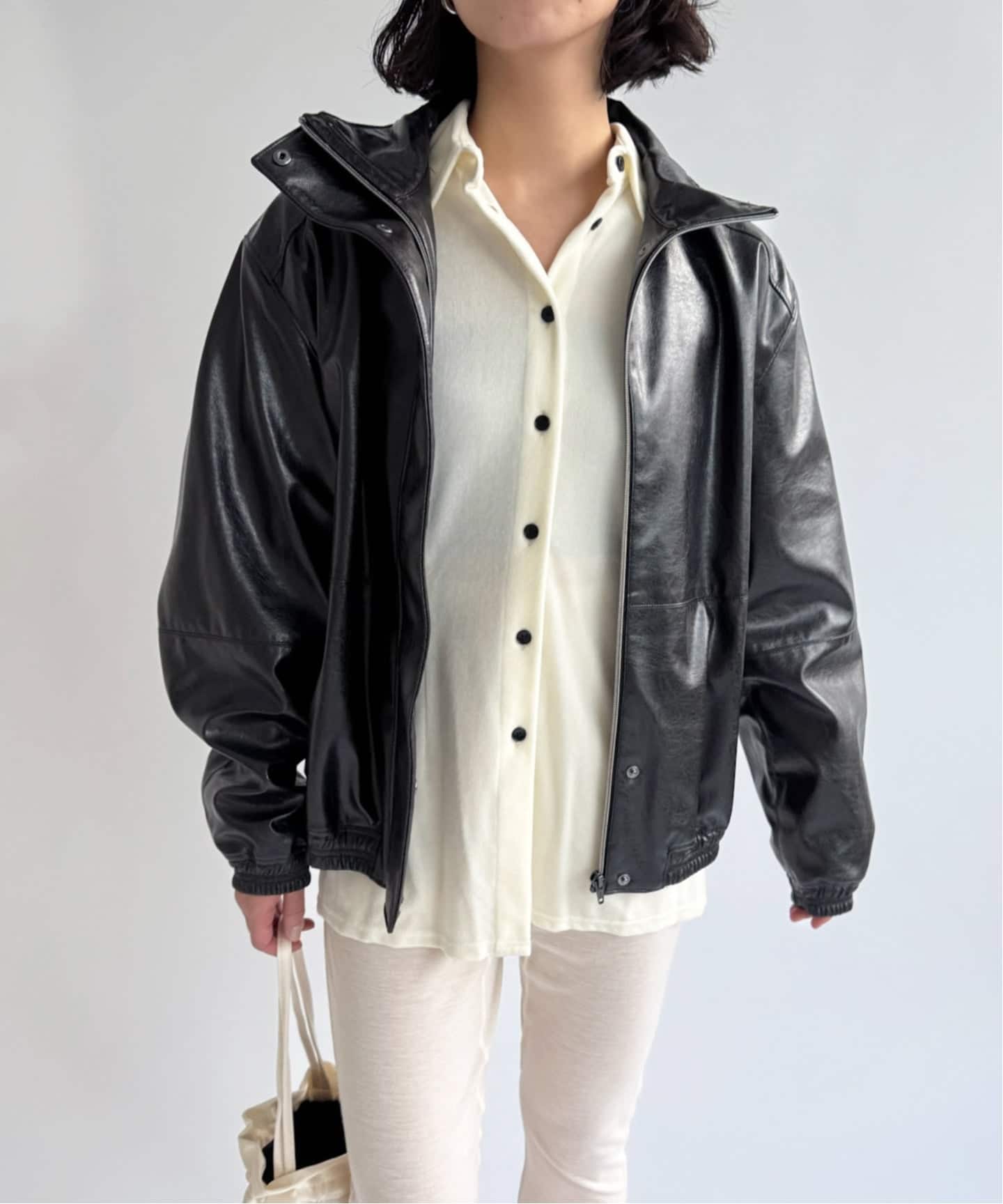 NODAS/ノーダス】Fake leather short blouson（その他ブルゾン
