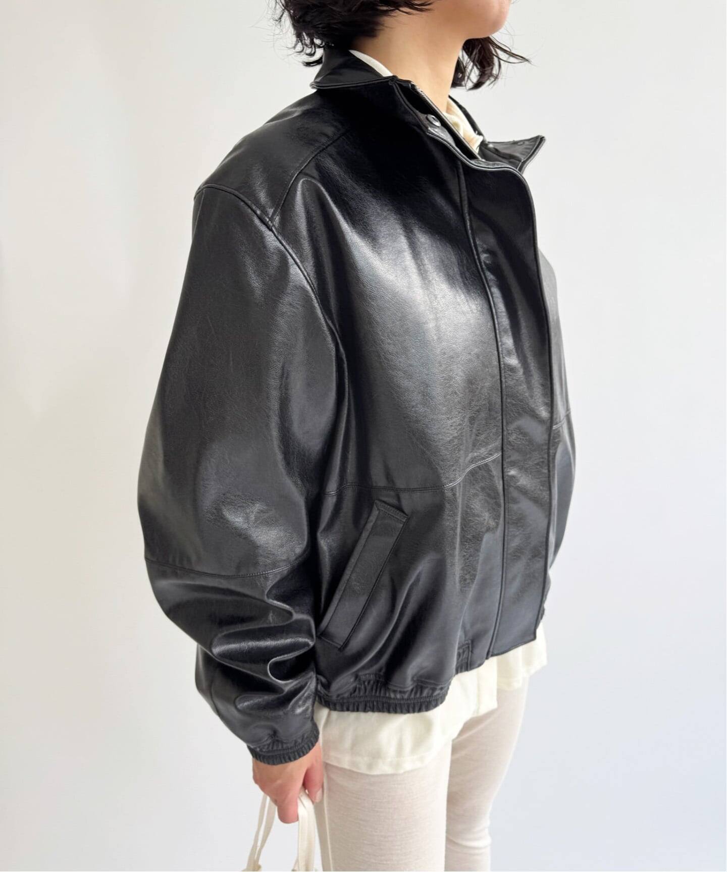NODAS/ノーダス】Fake leather short blouson（その他ブルゾン