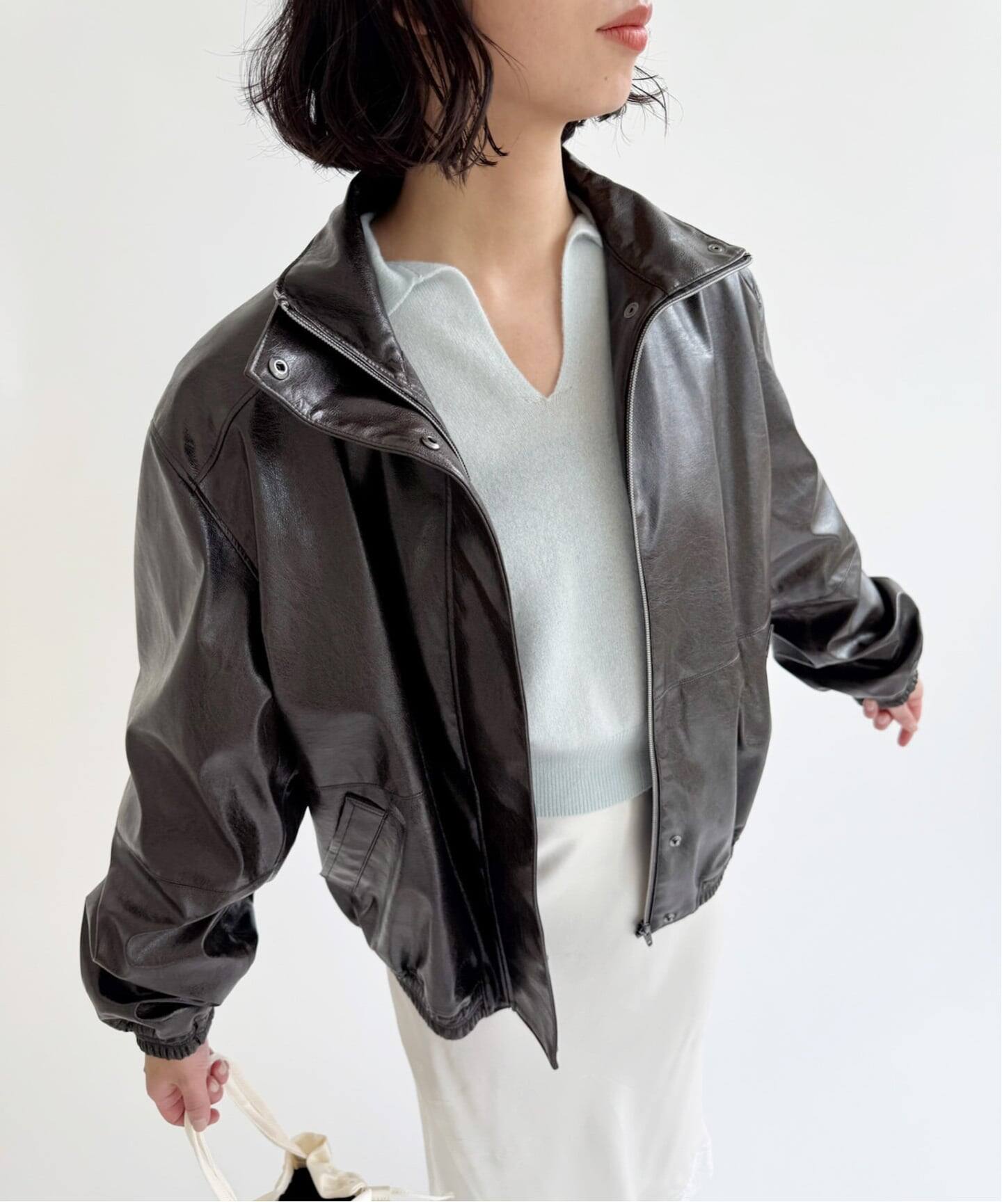 NODAS/ノーダス】Fake leather short blouson（その他ブルゾン