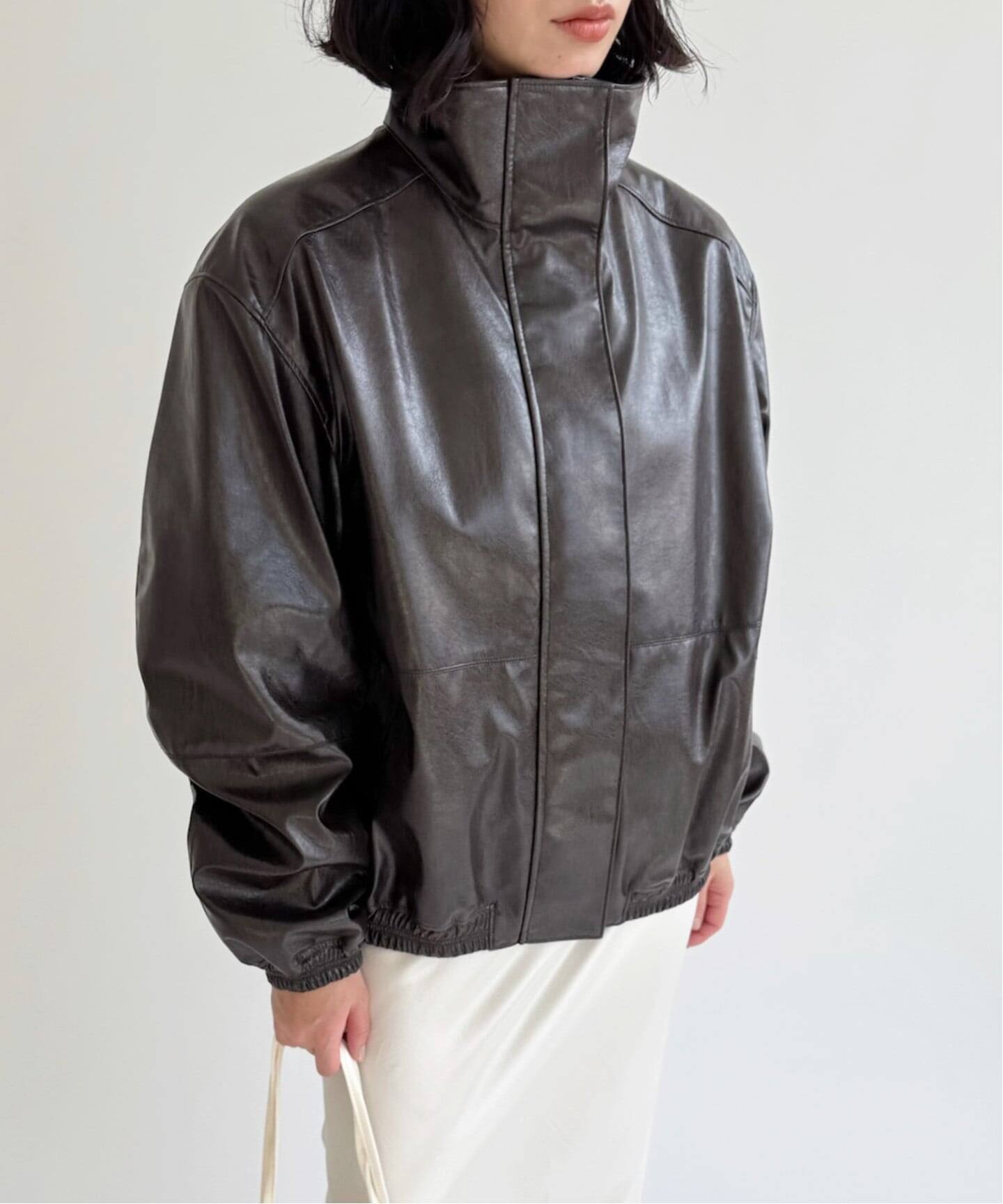 NODAS/ノーダス】Fake leather short blouson（その他ブルゾン